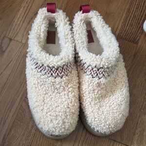 UGG Cream and Red Platform Shoes